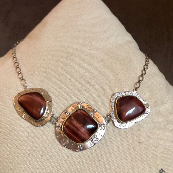 Silpada Jewelry - Silpada “Red Rocks” Tigers Eye Necklace